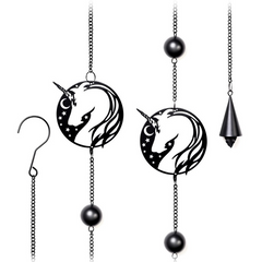 Alchemy Night Unicorn Black Hanging Decoration | Windchimes