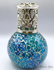 Sense Aroma Aqua Teal Mosaic Catalytic Fragrance Lamp – Luxury Home Fragrance Diffuser