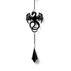 Alchemy Wyvrex Dragon Black Hanging Decoration | Windchimes