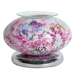 Aroma Ellipse Pink Apollo Mosaic Touch Electric Wax Melt Warmer