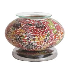 Aroma Ellipse Red Mosaic Touch Electric Melt Warmer
