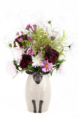 Quail Ceramics Flower Vase Black Faced Suffolk Sheep