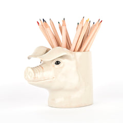 Quail Ceramics - British Lop Pig Pencil Pot