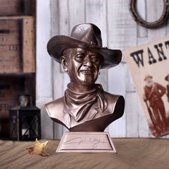 Bronze John Wayne Bust Large 40cm Captain Jake Cutter Comancheros Figurine