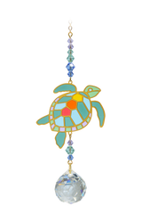 Crystal Dreams Turtle Hanging Crystal Suncatcher