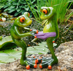 Comical Frog Pulling Pants