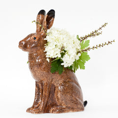 Quail Ceramics Hare Flower Vase -Large