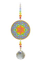 WILD THINGS CRYSTAL DREAMS FLOWER OF LIFE - RAINBOW
