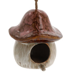 Magical Mushrooms Bird Feeder Pink