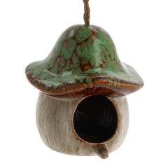 Magical Mushrooms Bird Feeder Green
