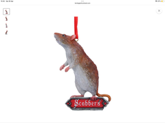 Harry Potter Scabbers Hanging Ornament