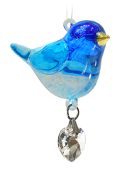 Wild Things Fantasy Glass Pretty Little Bird - Bluebird