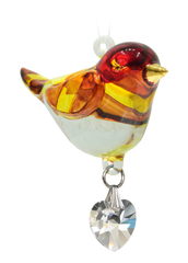 Wild Things Fantasy Glass Pretty Little Bird - Goldfinch