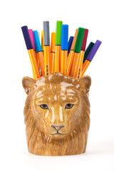 Quail Ceramics - Lion Pencil Pot