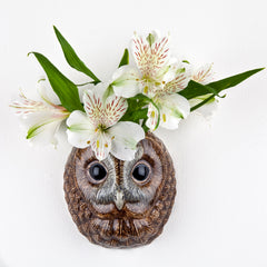 Quail Ceramics - Tawny Owl Wall Vase Large