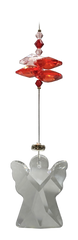 Angels in My Window: Birthstone Hanging Crystals- Ruby - July