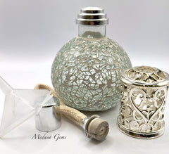 Sense Aroma Crystal Mosaic Catalytic Fragrance Lamp – Clear Glass Home Fragrance Diffuser