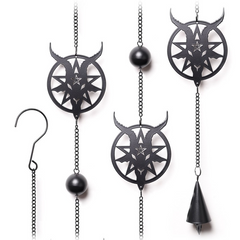 Alchemy Black Baphomet Hanging Decoration | Windchimes