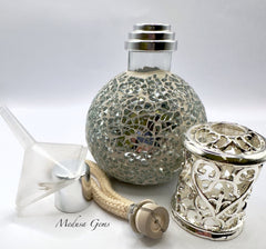 Sense Aroma Silver Mosaic Catalytic Fragrance Lamp – Luxury Home Fragrance Diffuser