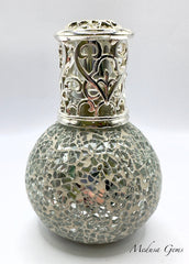 Sense Aroma Silver Mosaic Catalytic Fragrance Lamp – Luxury Home Fragrance Diffuser