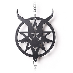 Alchemy Black Baphomet Hanging Decoration | Windchimes
