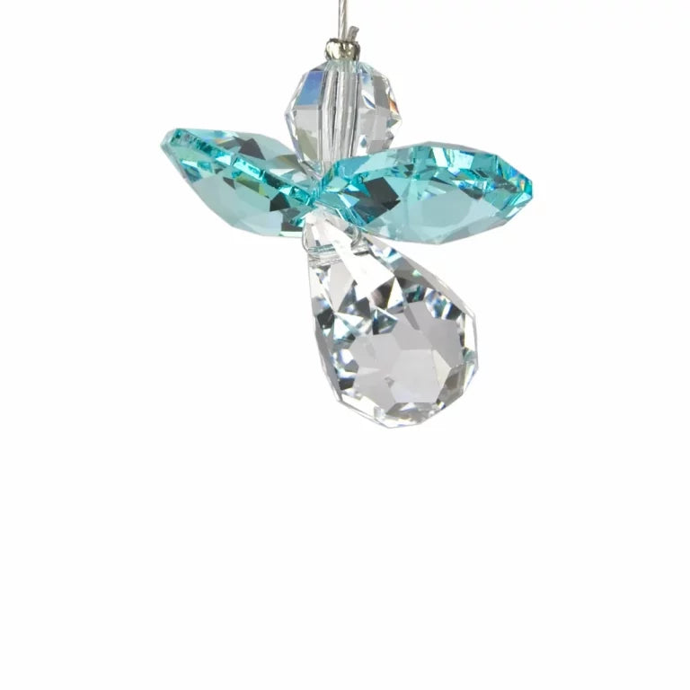 CLASSIC CRYSTAL GUARDIAN ANGEL BLUE ZIRCON