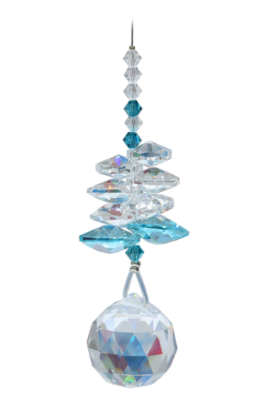 Wildthings Hanging Birthstone Crystal Cascade - Blue Zircon
