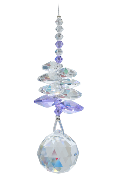 Wildthings Hanging Birthstone Crystal Cascade Light Amethyst