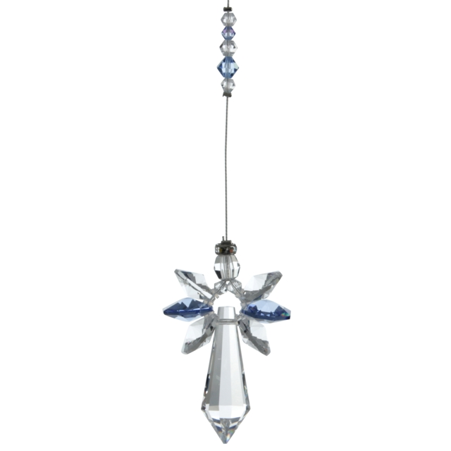 LARGE CRYSTAL GUARDIAN ANGEL SAPPHIRE