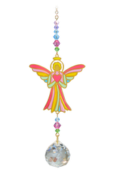 WILD THINGS CRYSTAL DREAMS ANGEL WITH HEART - CONFETTI