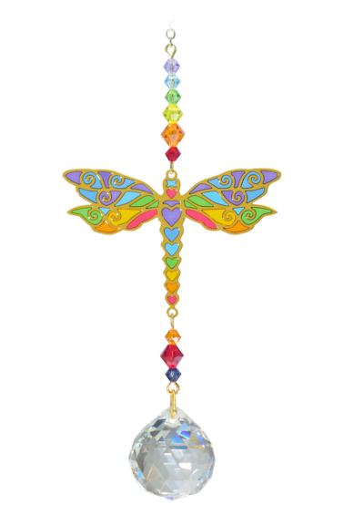 WILD THINGS CRYSTAL DREAMS DRAGONFLY - RAINBOW