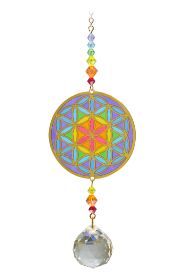 WILD THINGS CRYSTAL DREAMS FLOWER OF LIFE - RAINBOW