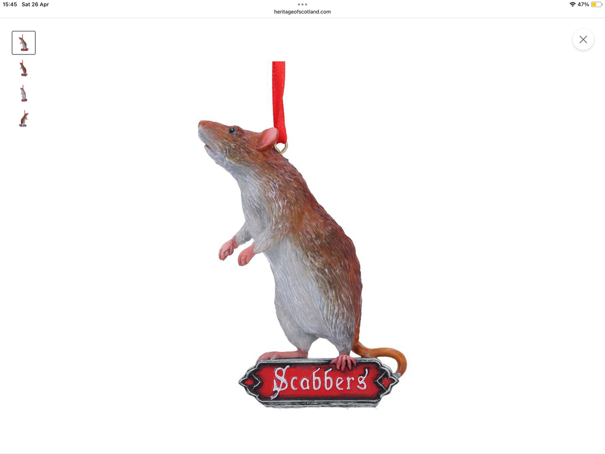 Harry Potter Scabbers Hanging Ornament
