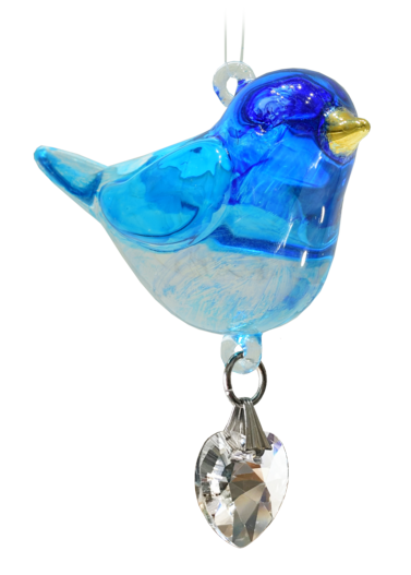 Wild Things Fantasy Glass Pretty Little Bird - Bluebird
