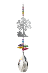Crystal Fantasy Hanging Crystal Cats under the Tree - Confetti