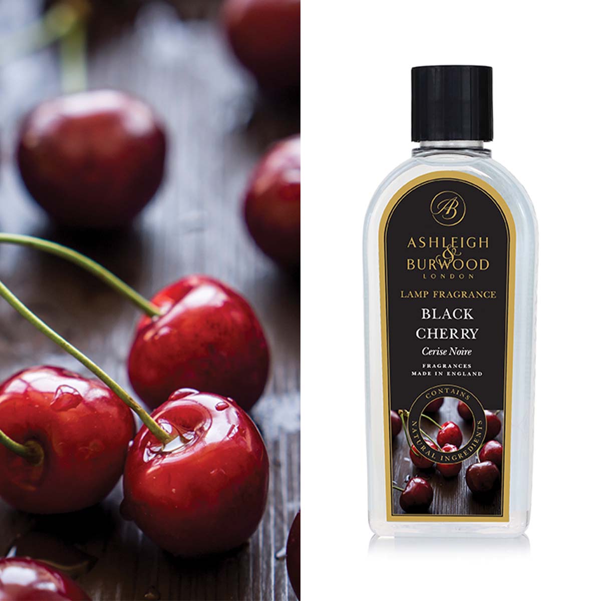 Ashleigh and Burwood Black Cherry Lamp Fragrance 500ml