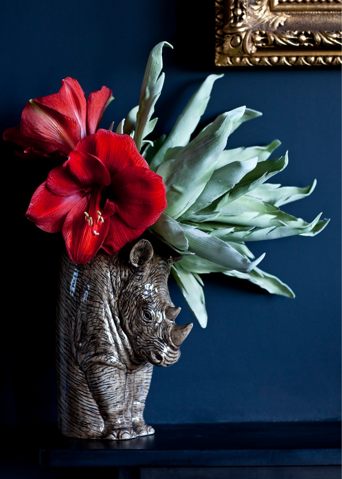 Quail Ceramics Rhino Flower Vase