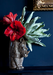 Quail Ceramics Rhino Flower Vase