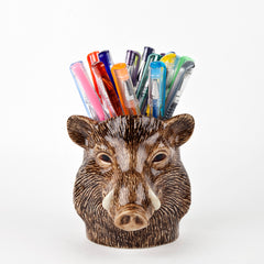Quail Ceramics - Wild Boar Pencil Pot