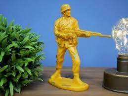 Hand Painted Toy Soldier Ornament Yellow