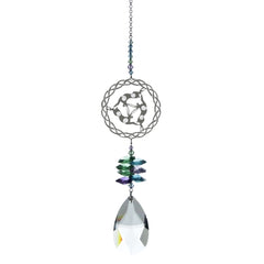 Wild Things Crystal Fantasy Large Triskele Violet Green Hanging Swarovski Suncatcher